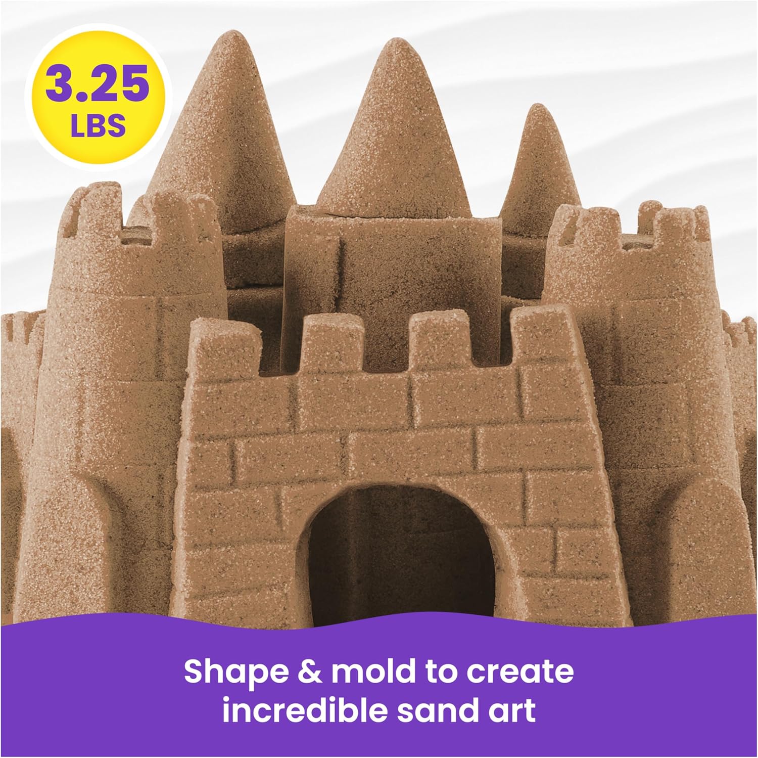 Kinetic Sand 3.25lb Beach Sand Amazon Exclusive, Sensory Toys, Ages 3+