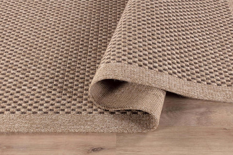 CAMILSON Easy Jute Rug 5x7, Indoor Outdoor Natural Color Fiber Area Rugs for Living Room Patio and Kitchen Rug, Sisal Boho Woven Design, Easy-Cleaning, Washable Outside Carpet Alfombras para(5 x 7)