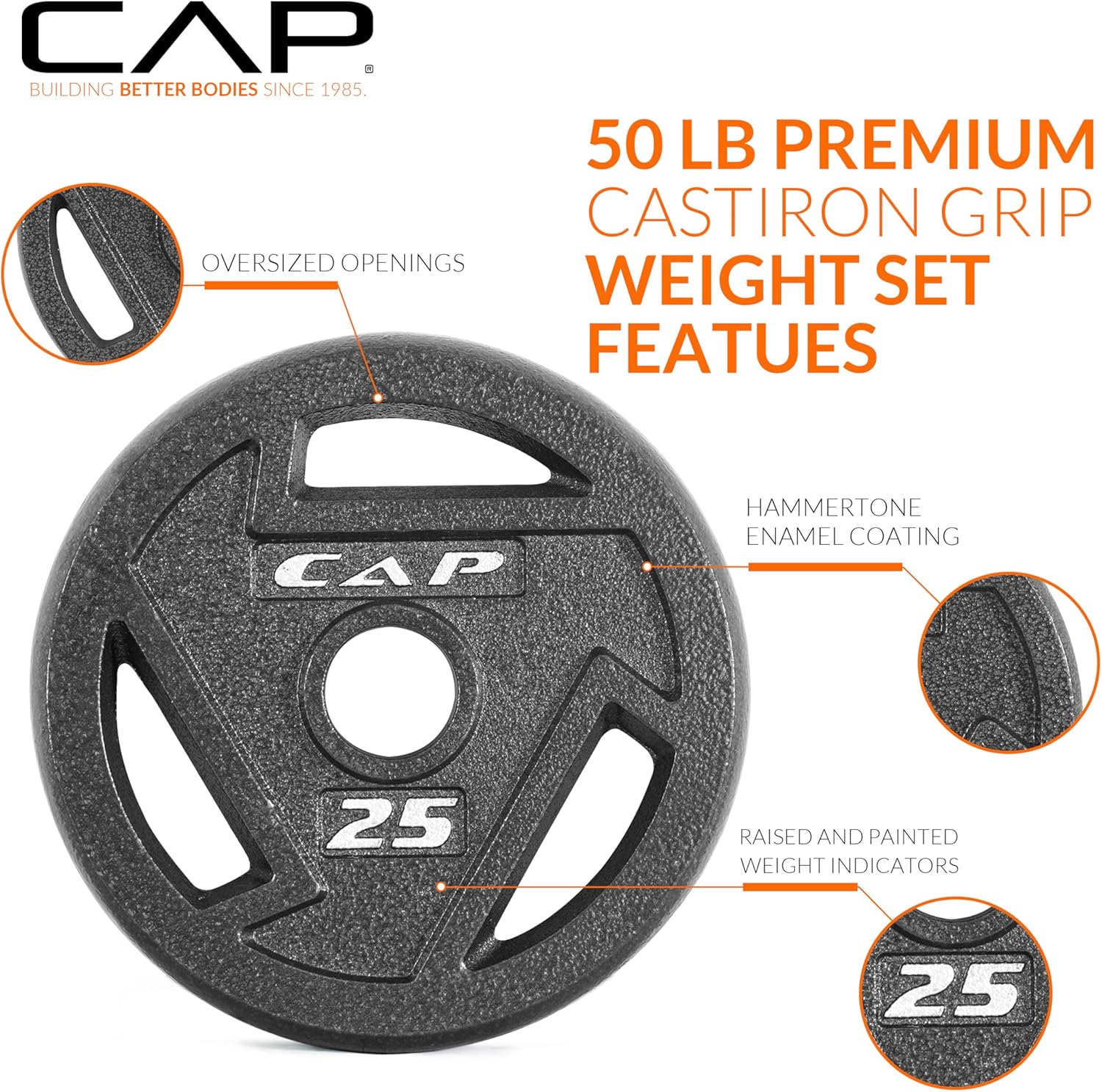 CAP Barbell 2-Inch Olympic Weight Plate | Multiple Options