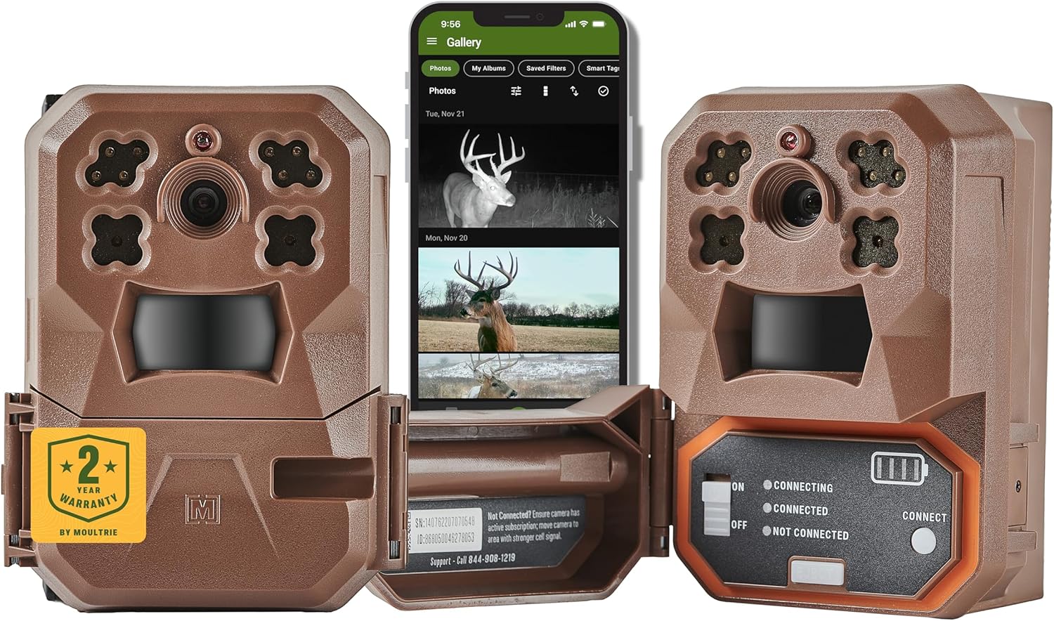 Moultrie Edge Cellular Trail Camera - 2-Pack, 33MP