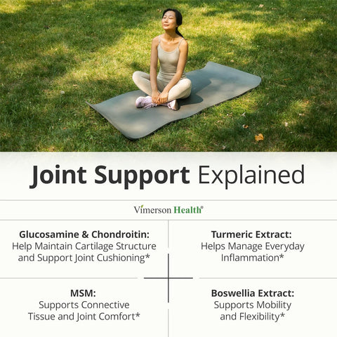 Glucosamine Chondroitin MSM – Joint Support Supplement for Women and Men with Glucosamine Sulfate 1500 mg, Chondroitin and MSM – for Cartilage, Joint Health and Flexibility – 90 Capsules