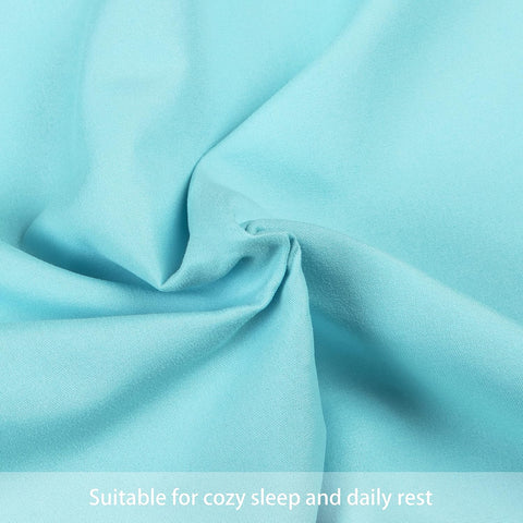 FLXXIE 2 Pack Microfiber Toddler Pillowcases, Envelope-Style, Light Blue