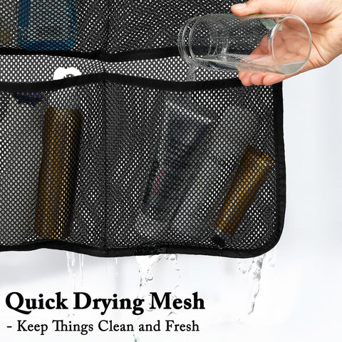 Fammart Mesh Shower Caddy Hanging, 2 Pack Mesh Shower Organizer