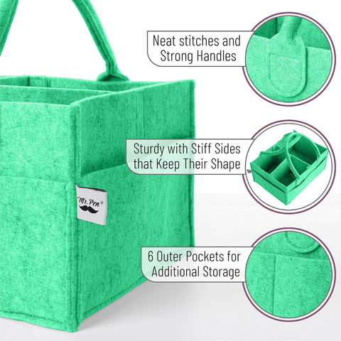 Mr. Pen- Baby Diaper Caddy Organizer, Green