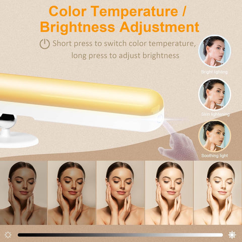 Benreom Rechargeable Vanity Lights for Mirror, Wireless LED Stick On Light