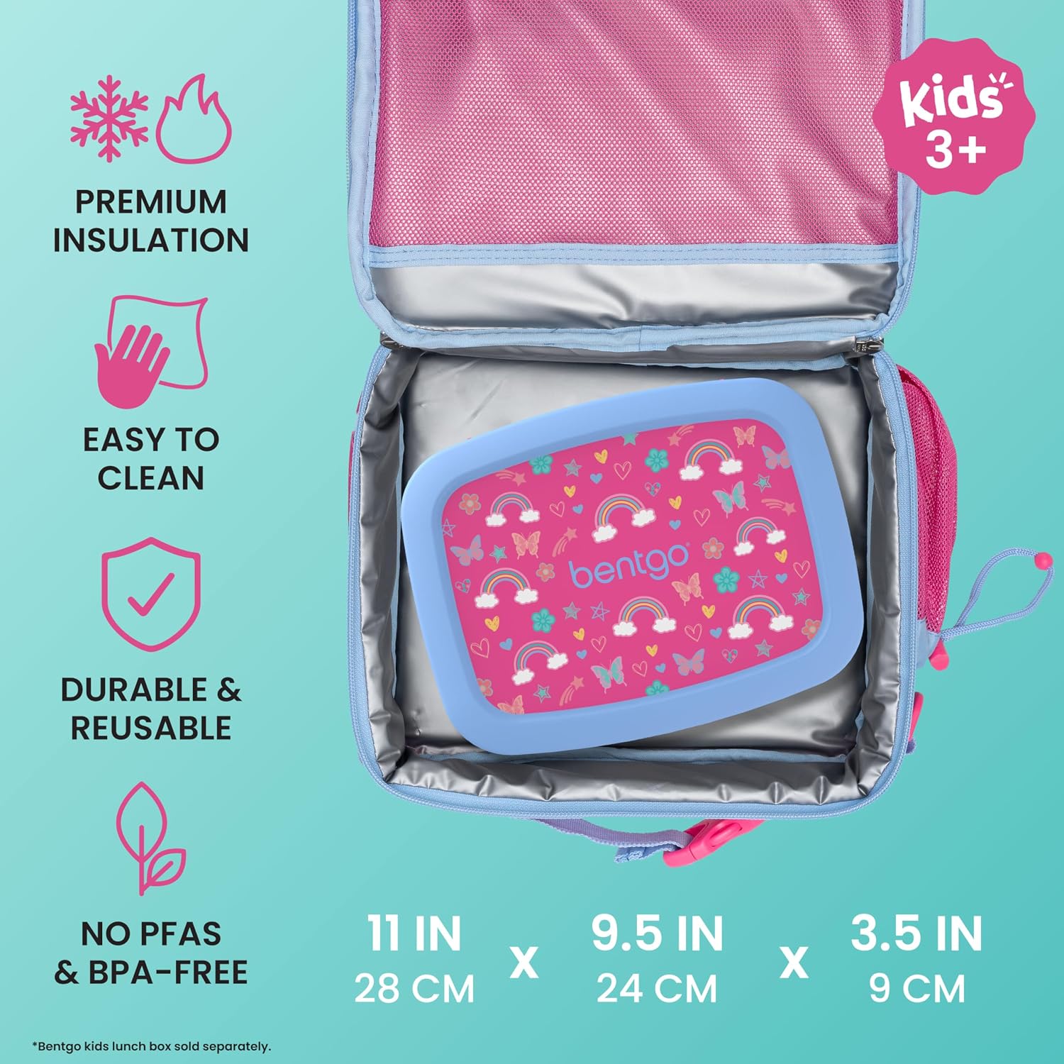Bentgo Kids Prints Double-Insulated Reusable Lunch Bag