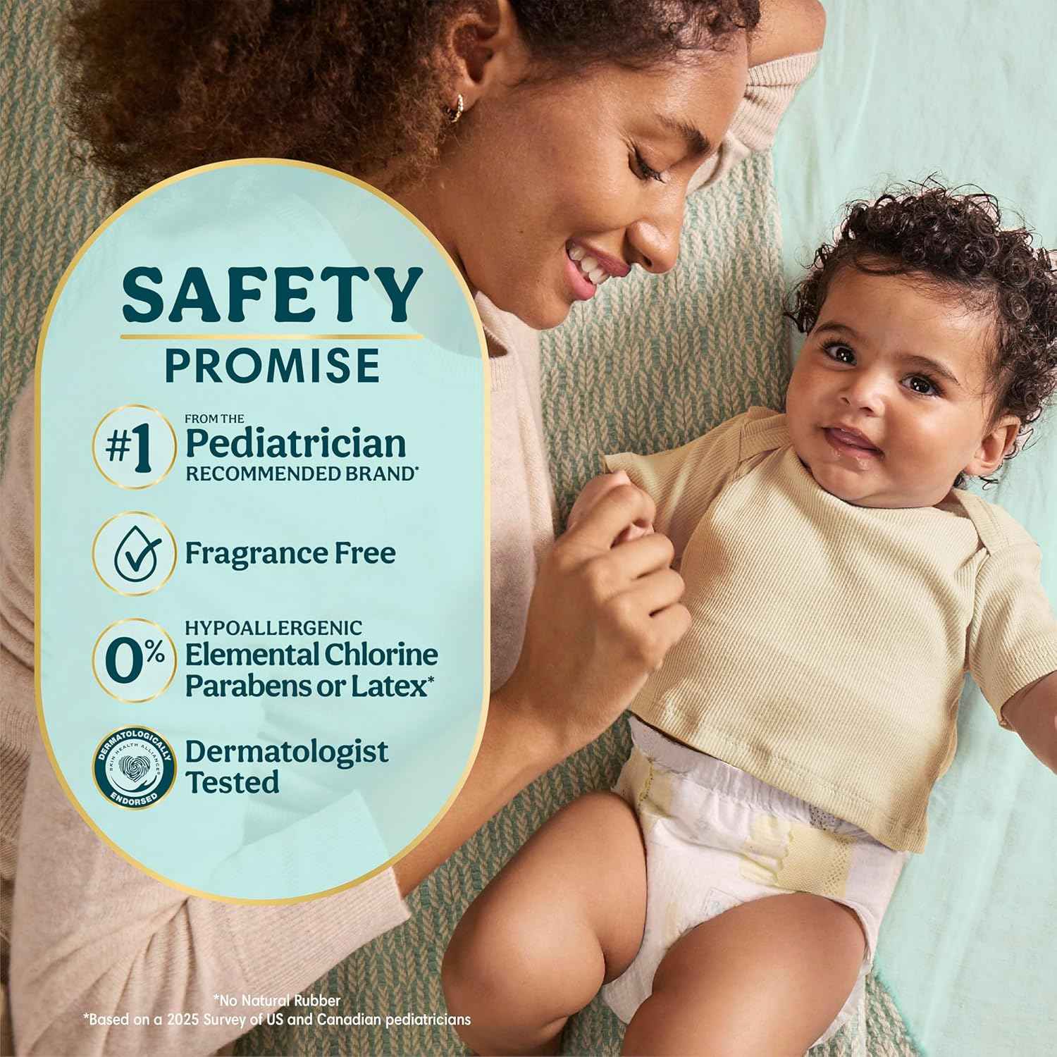 Pampers Swaddlers Diapers, Size S2 (10-22 lbs), 84 Count, Absorbent, Keeps Baby Dry and Comfortable, Pediatrician Recommended Skin Safe Disposable Baby Diaper