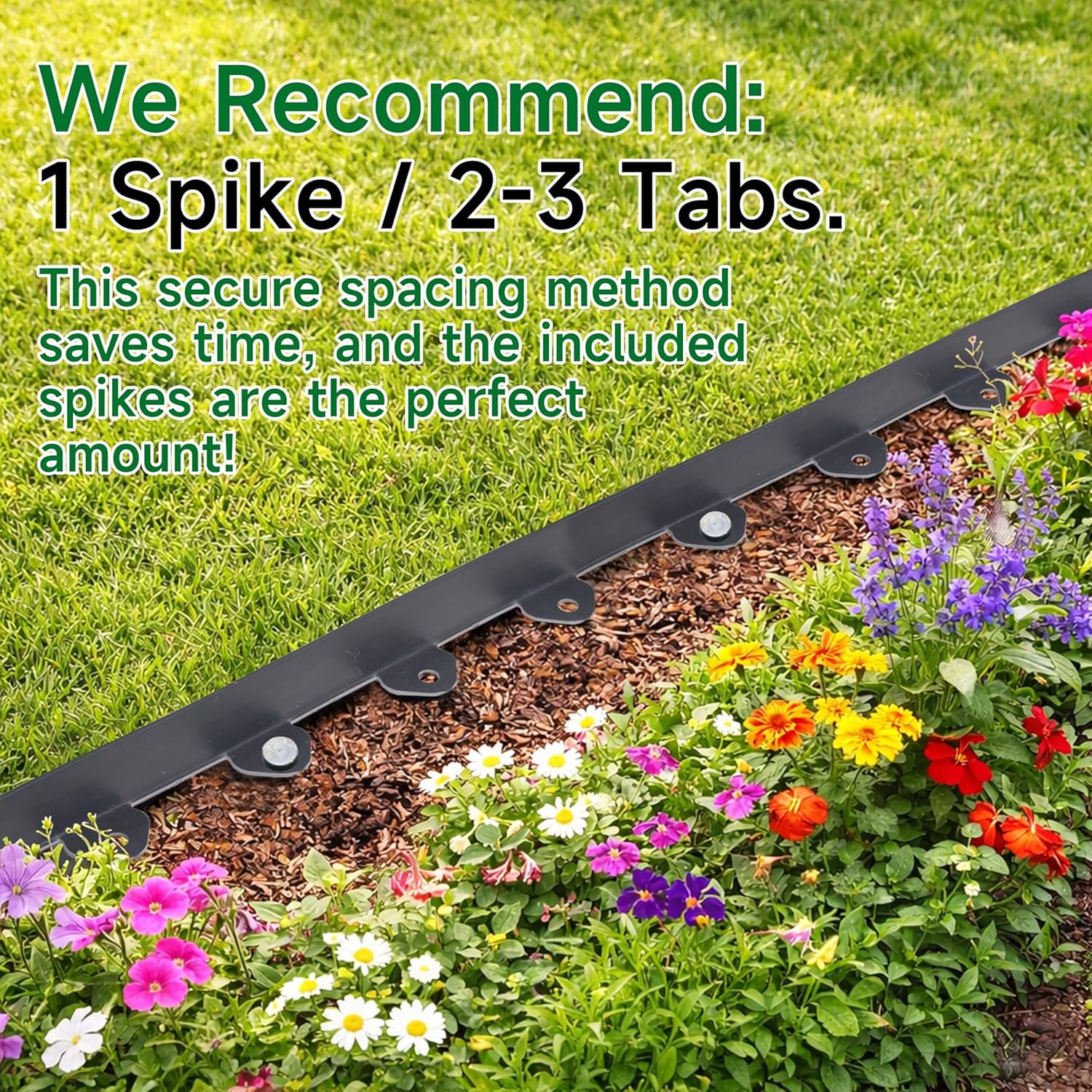 Gardzen 1.5" x 60' Landscape Edging Kit