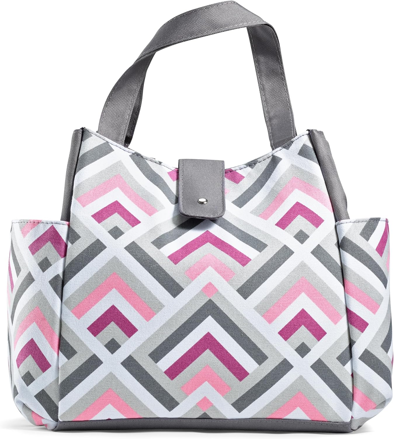 Fit & Fresh Lunch Bag For Women, Insulated Womens Lunch Bag For Work, Leakproof & Stain-Resistant Large Lunch Box For Women With Containers and Matching Tumbler, Snap Closure Westport Bag Magenta