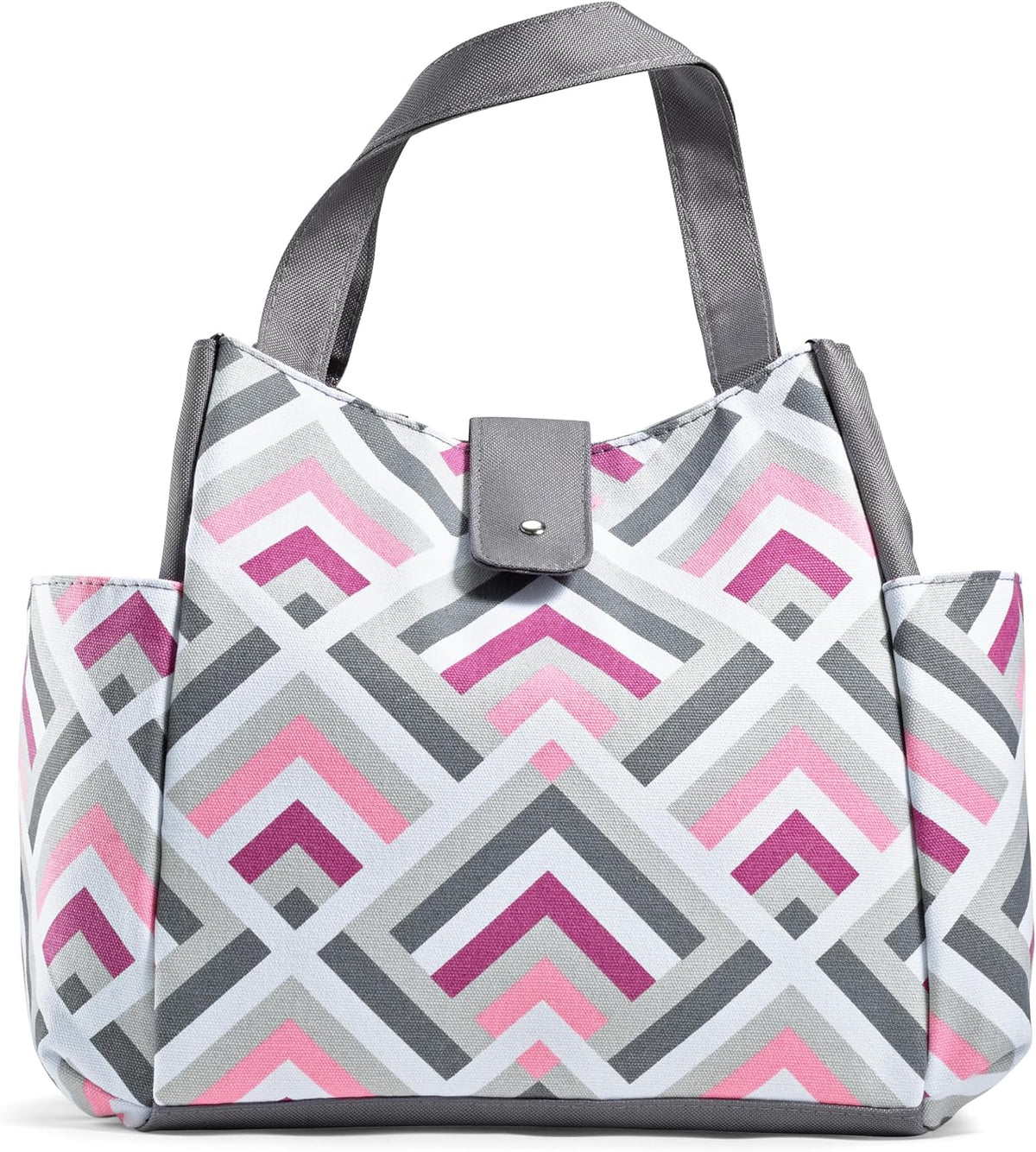 Fit & Fresh Lunch Bag For Women, Insulated Womens Lunch Bag For Work, Leakproof & Stain-Resistant Large Lunch Box For Women With Containers and Matching Tumbler, Snap Closure Westport Bag Magenta