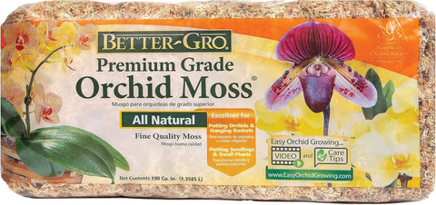 Better-Gro Premium Grade Sphagnum Moss for Orchids & Plants - 190 cu in