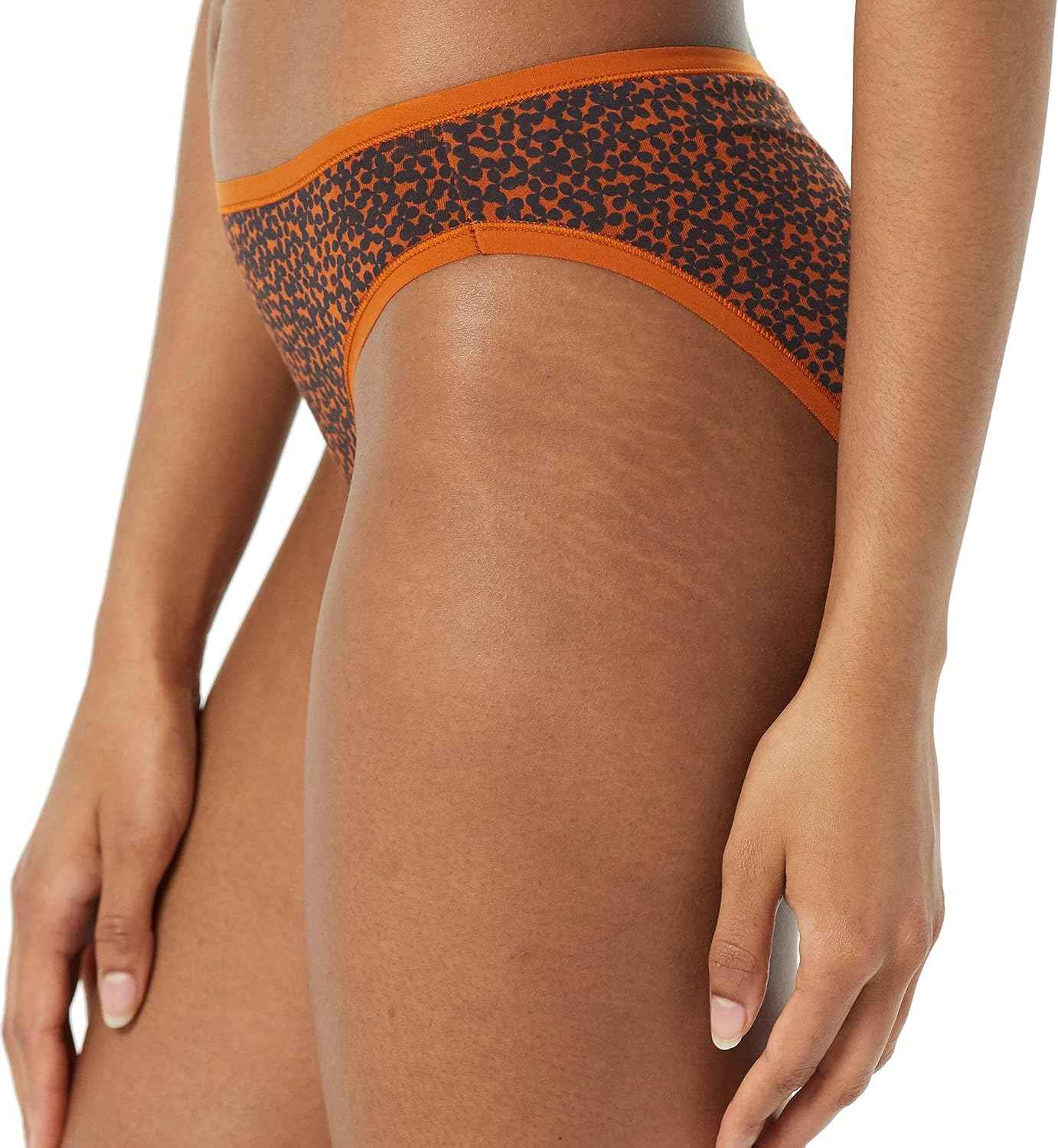 Amazon Essentials Women's Cotton Spandex Bikini Brief Underwear (Available in Plus Size)
