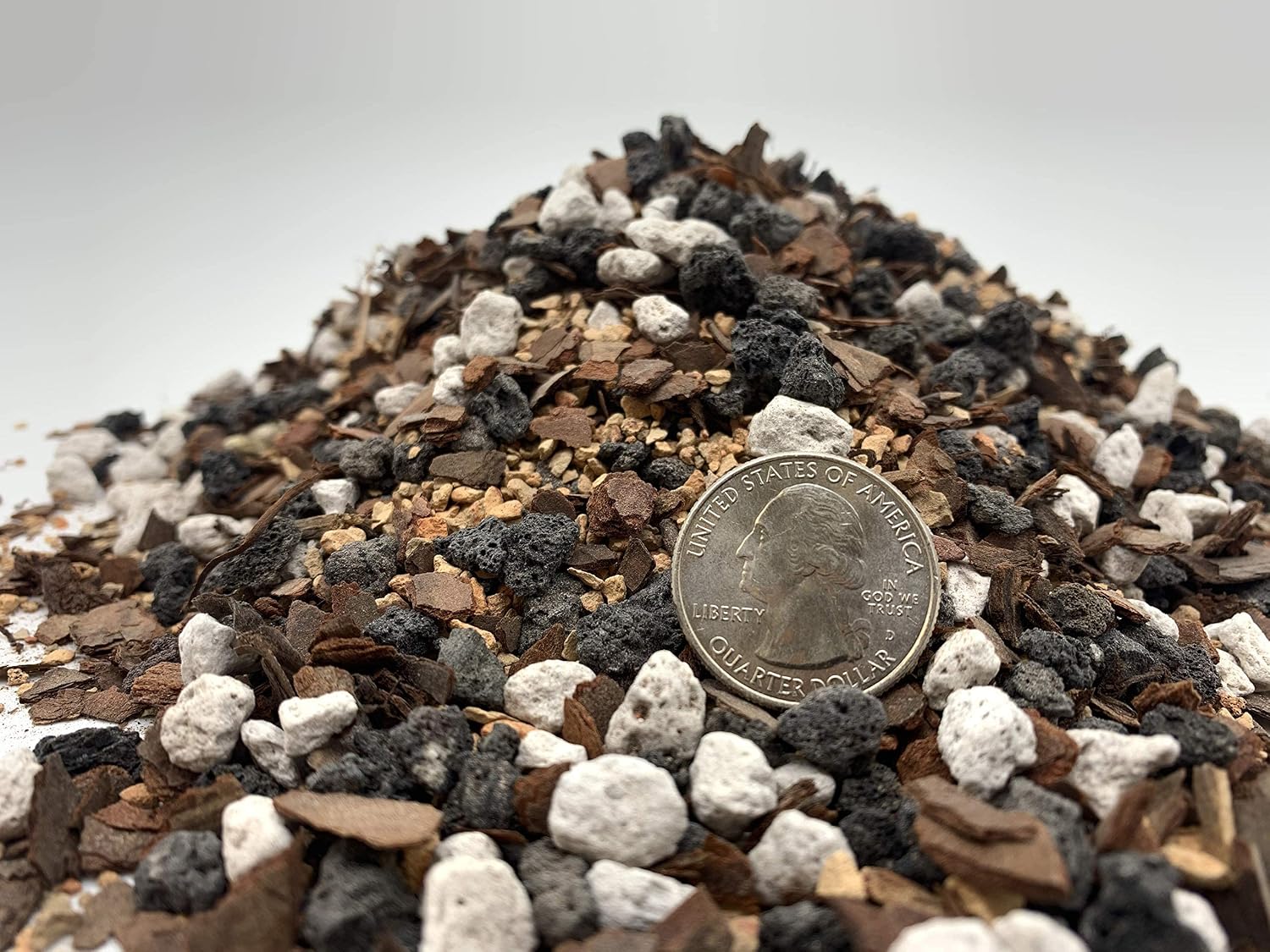 Bonsai Soil All Purpose Mix | Fast Draining Pre Blend (2 Quart Bag) Plant | Pumice, Lava, Calcined Clay and Pine Bark ● Potting Pre Mixed Bonsai Plant Soil Mixture By The Bonsai Supply (Pack of 2)