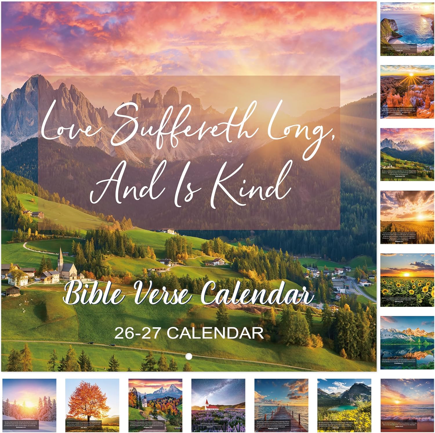2027 Calendar - Bible Verse Wall Calendar 2027, JAN 2027-DEC 2027