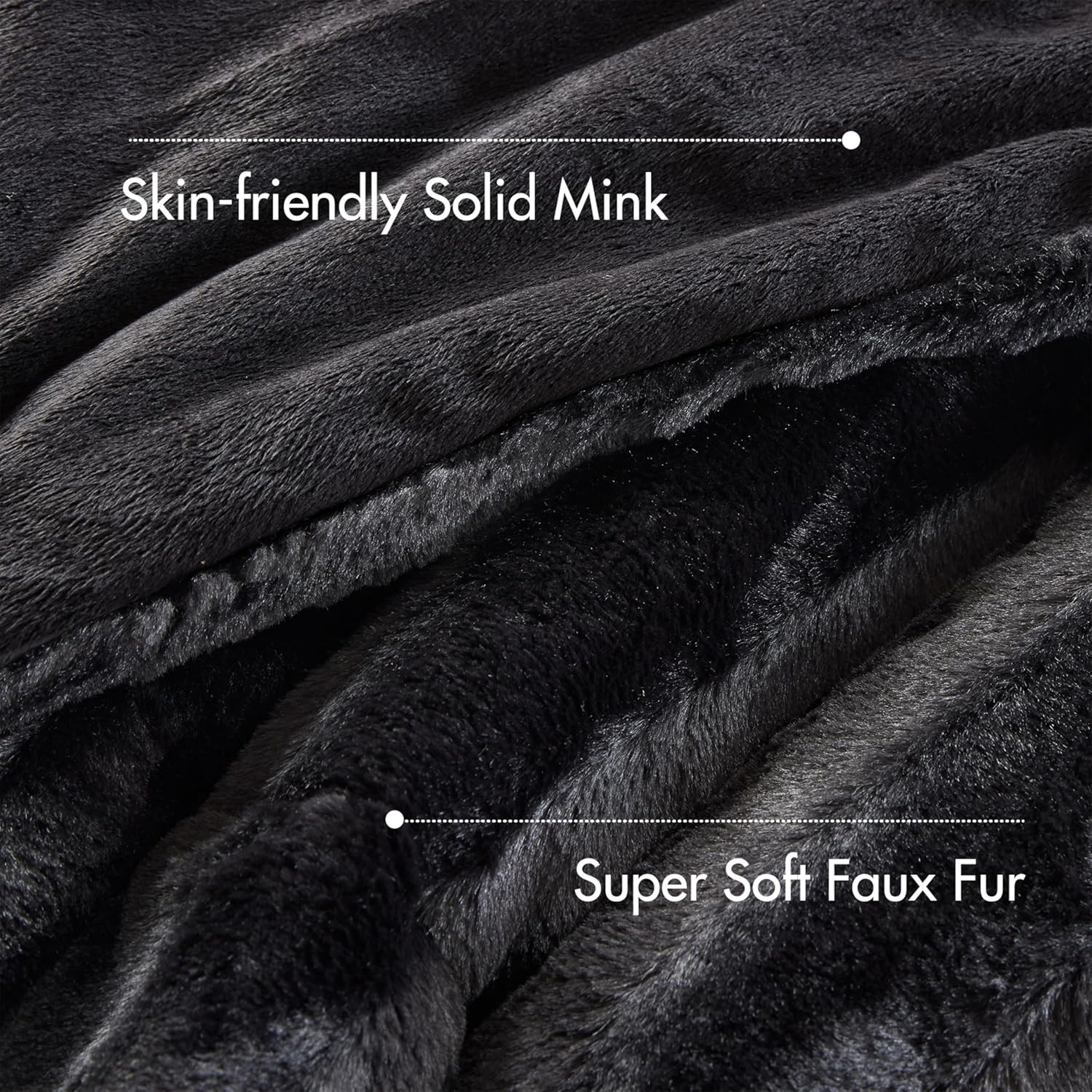 Madison Park Duke Plush Reverse Queen Comforter Set, 3 Piece, Black