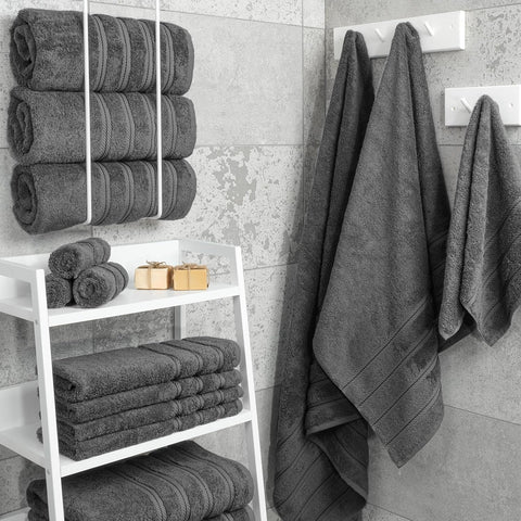 American Soft Linen 100% Cotton Luxury Turkish Towels, 4 PC Bath Towel Set
