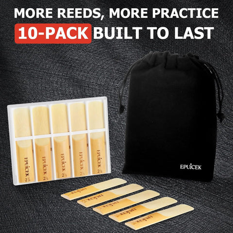 Alto Saxophone Reeds 3.0, Traditional Eb Sax Student Reeds, 10 Pk
