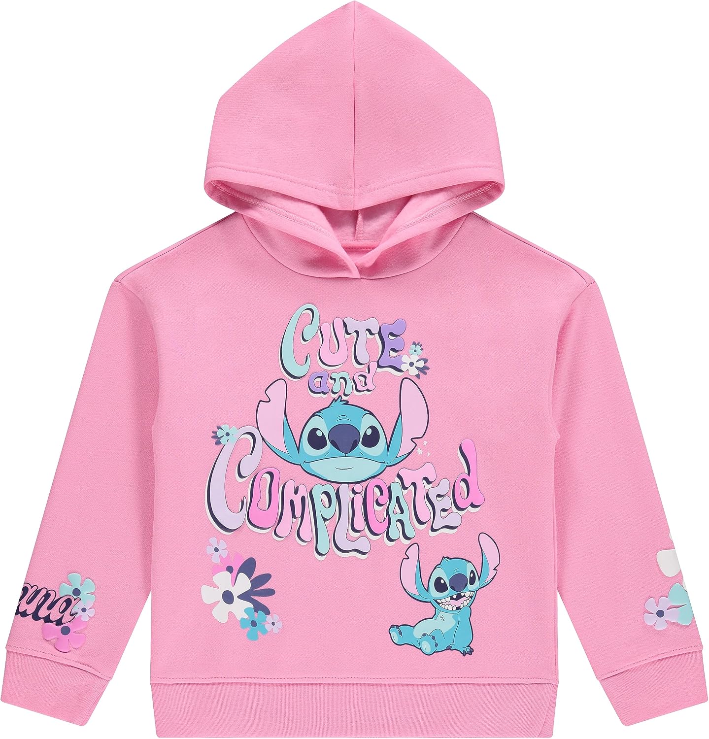 Disney Girls Lilo & Stitch Clothing Set - Stitch Sweatshirt Hoodie and Jogger - 2-Piece Outfit Set - Sizes 4-16