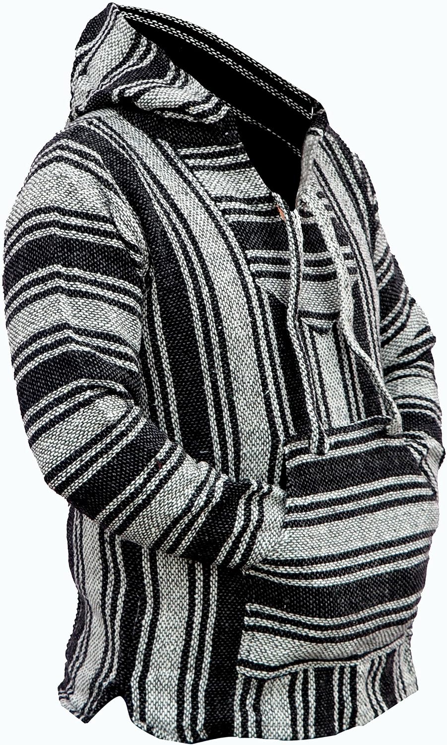 Del Mex Mexican Baja Hoodie Hippie Surf Poncho Sweater Sweatshirt Pullover Jerga