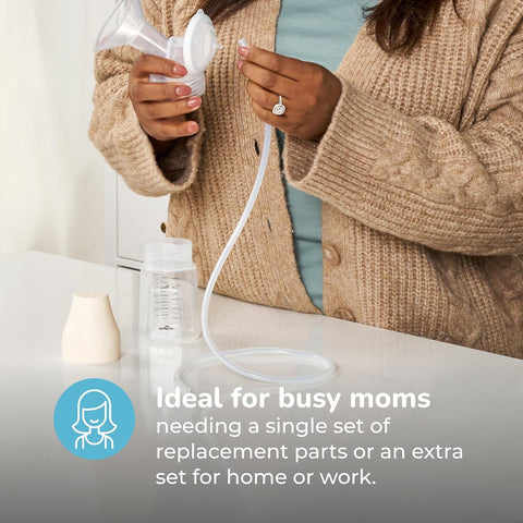 Spectra Baby Premium Breast Pump Accessory Kit with Bottles, 24mm, 2 Pack