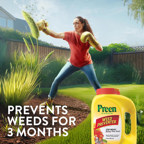 Preen Garden Weed Preventer, Pre-Emergent Formula, 16 lb, 2,560 sq. ft.