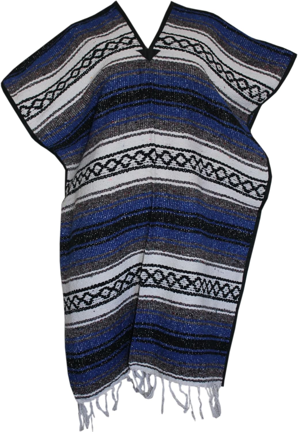Del Mex Classic Mexican Blanket Poncho