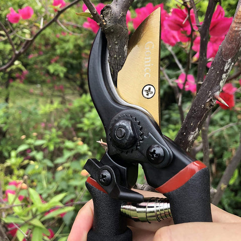 gonicc 8" Professional Premium Bypass Titanium Pruning Shears(GPPS-1003)