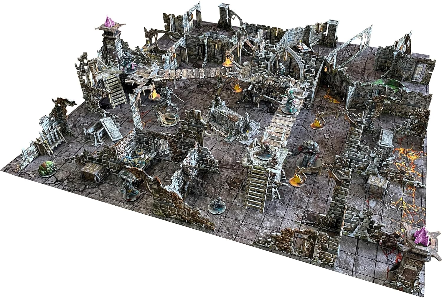 Maladum The Forbidden Creed Expansion - Fantasy Dungeon Crawler Game Immersive Terrain Solo, Co-op and Adversarial Play