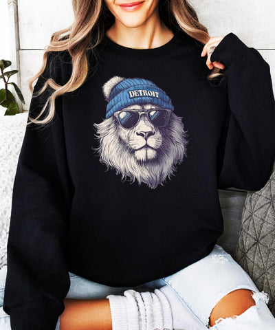 Olive Loves Apple Detroit Football Sports Sweatshirt for Men Women Youth and Toddler Boys and Girls