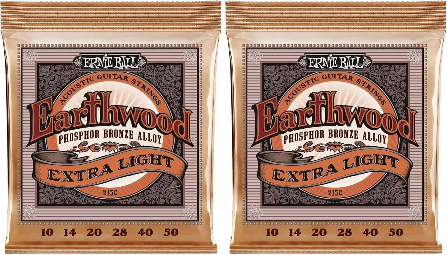 Ernie Ball Earthwood Medium Light Phosphor Bronze Acoustic Guitar Strings, 12-54 Gauge (P02146)