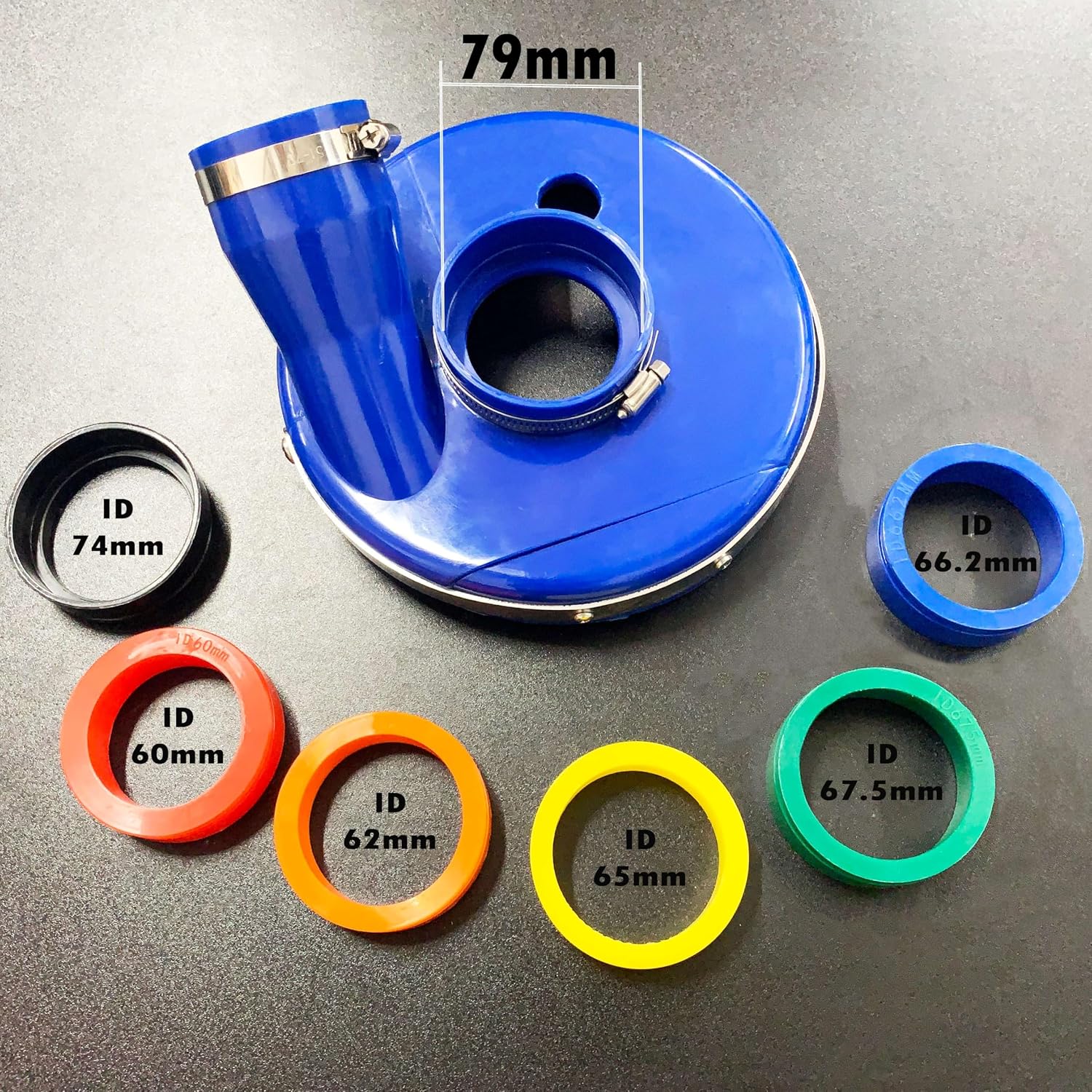 7" Polyurethane Dust Shroud for Angle Grinders and Threaded Grinding Wheels