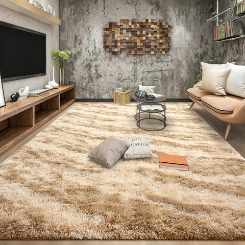 Tepook Soft Fluffy Rugs for Living Room, 5x8 Shaggy Area Rug for Bedroom
