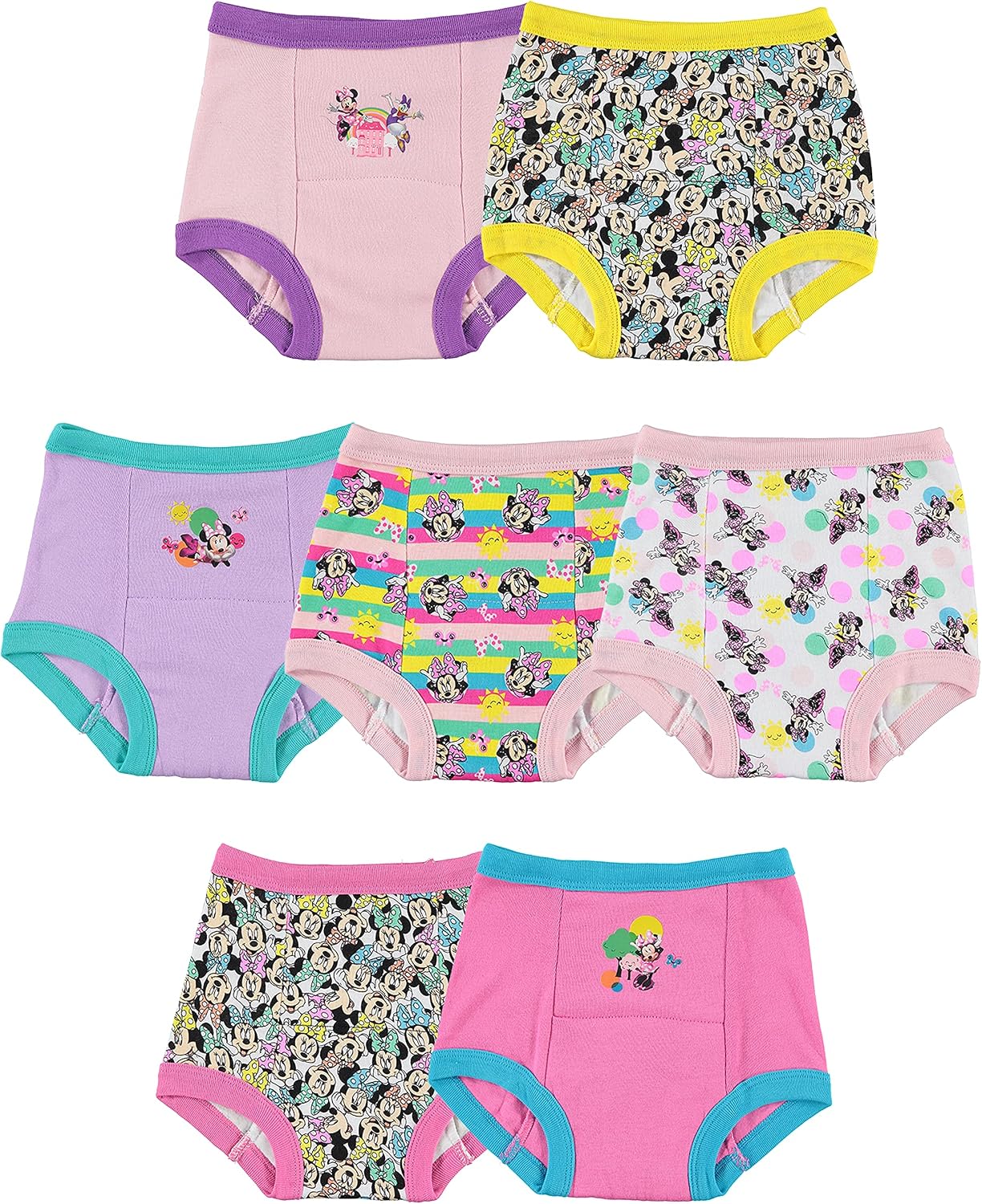 Disney Girls Minnie Mouse Potty Training Pants and Starter Kit with Stickers & Tracking Chart in Sizes 18m, 2t, 3t, 4t