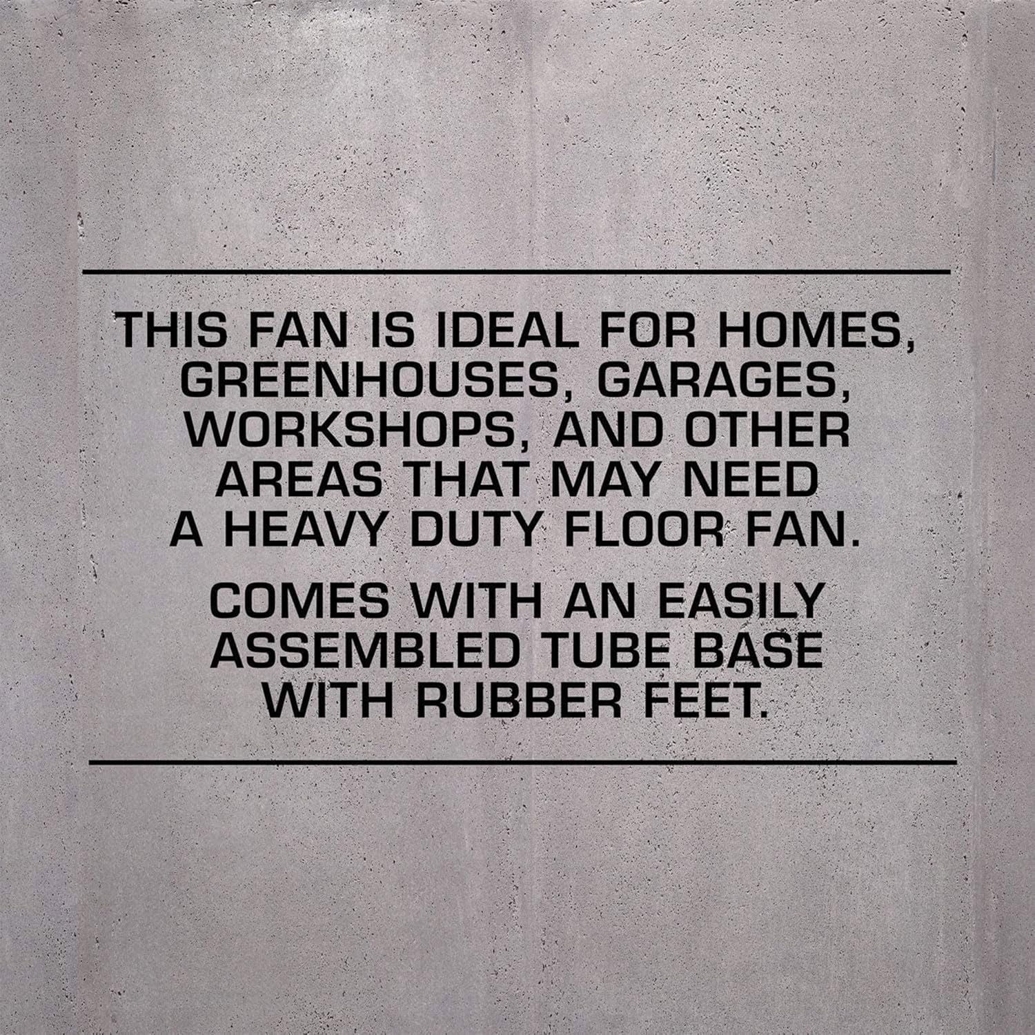 Hurricane Pro High Velocity Metal Blade Floor Fan, 3 Speeds, Black, 20in