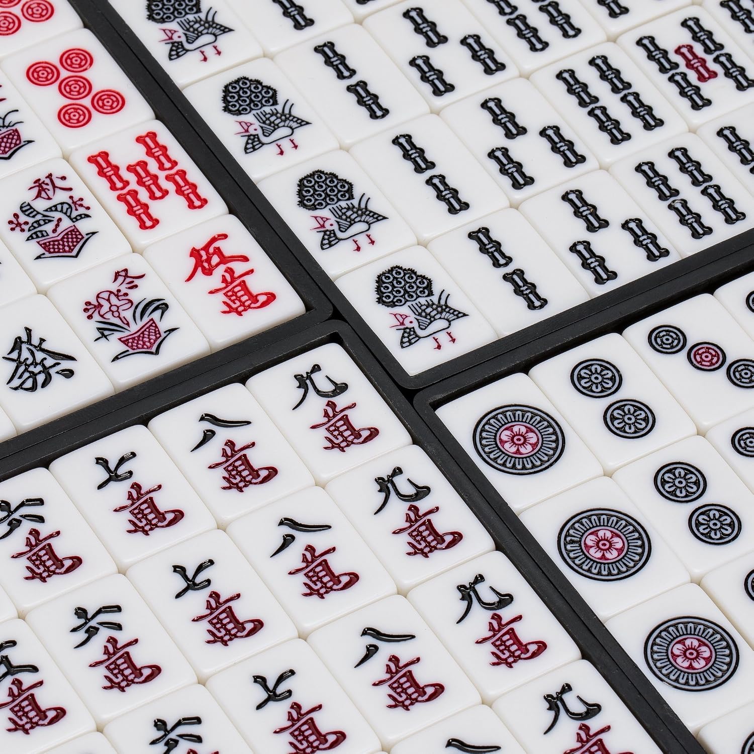 YMI Japanese Riichi Mahjong Set, White & Yellow Tiles