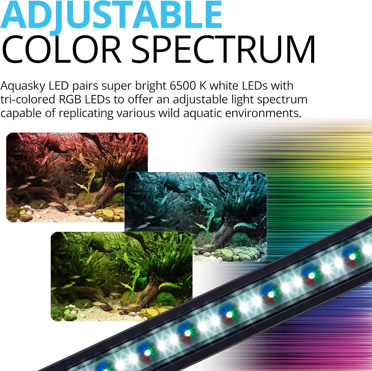 Fluval Aquasky 2.0 LED Aquarium Light - 12W, 15–24"