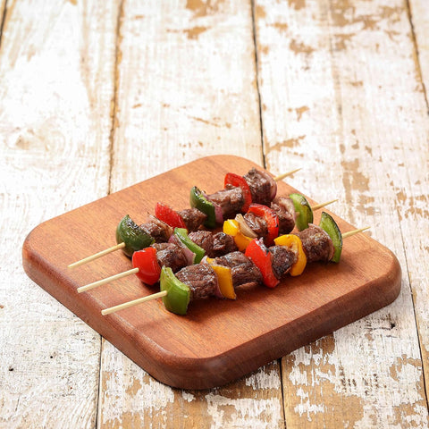 200 PCS Bamboo Skewers, 10 Inch Wooden Skewers for Appetizers Fruit Kebabs
