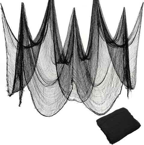 Land Guard Halloween Creepy Cloth Black 200 × 40 Inch Gauze Fabic