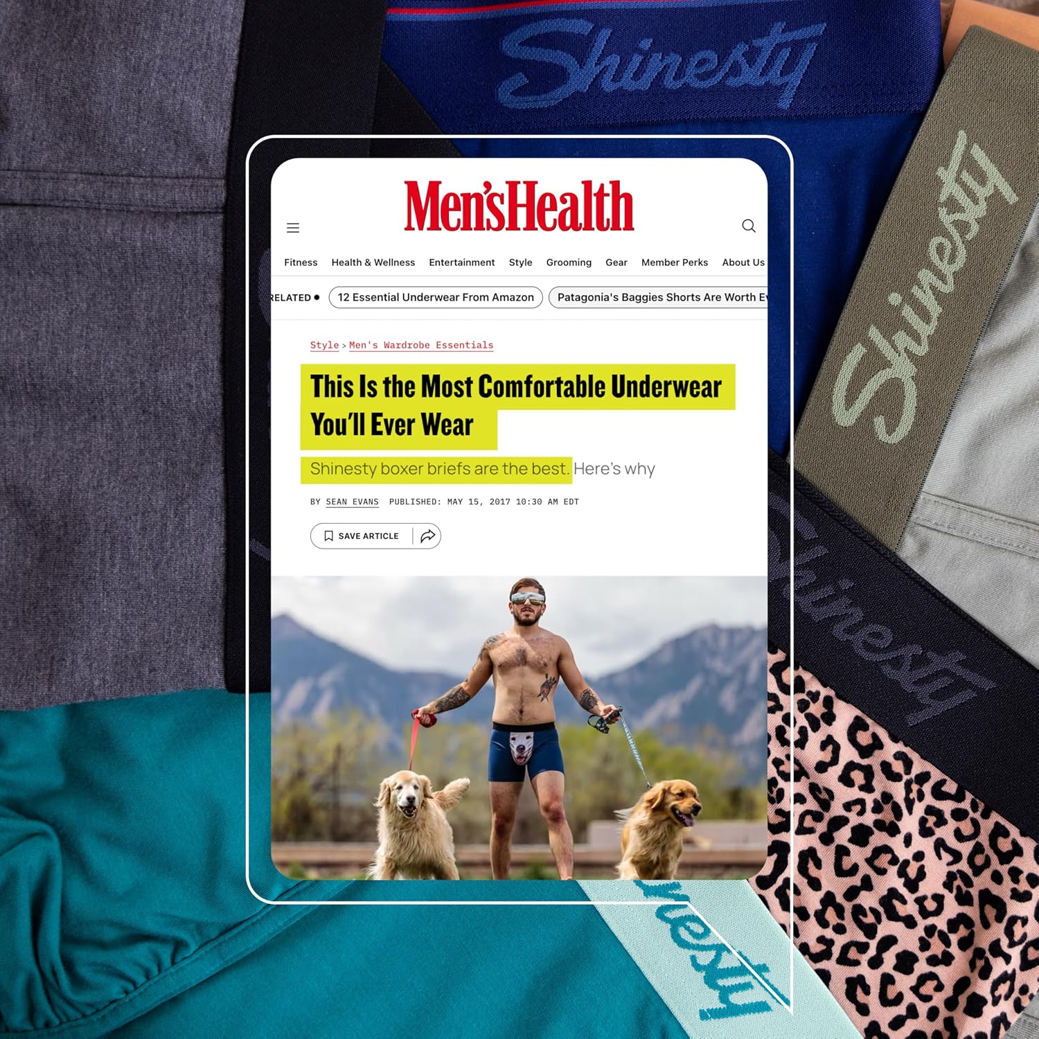 Shinesty Ball Hammock Boxer Brief - Pouch Underwear For Men - Flyless