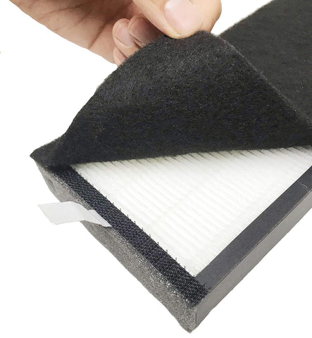 Nispira TF60 TF60-Pure T500 Filter Replacement True HEPA Filter Carbon for Breathe Smart Tower Air Purifier, 2 Packs