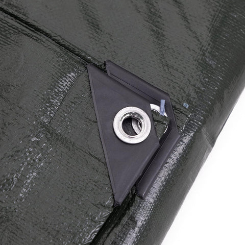 Kotap 12 x 22 Ft. Heavy-Duty Protection/Coverage Tarp, 8-mil, Reversible, Multi-Use, Waterproof, Green-Silver, (TGS-1222)