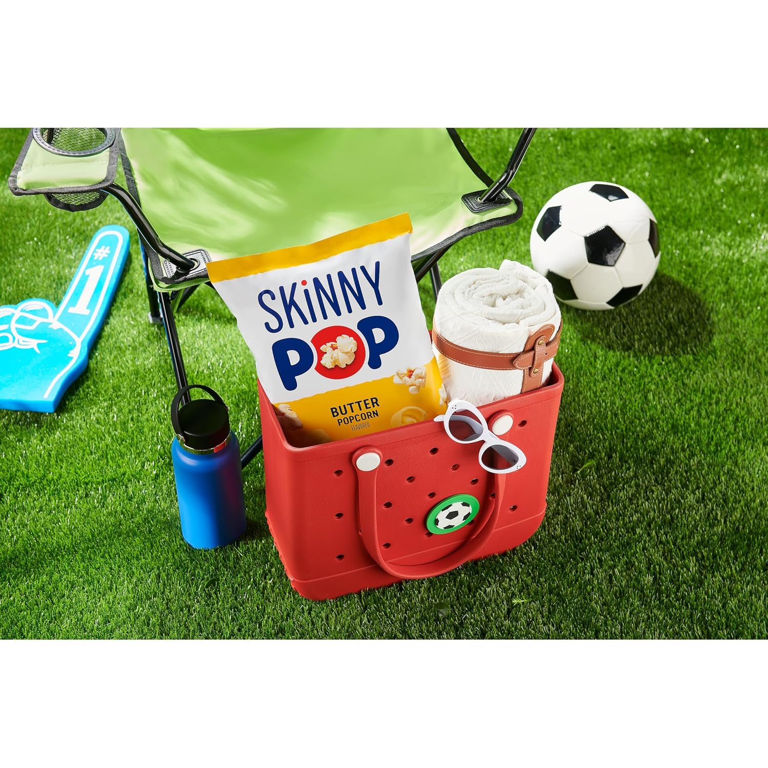SkinnyPop Popcorn, Butter, Made with Real Butter, Whole Grain Snack, 4.4oz Bags (12ct)