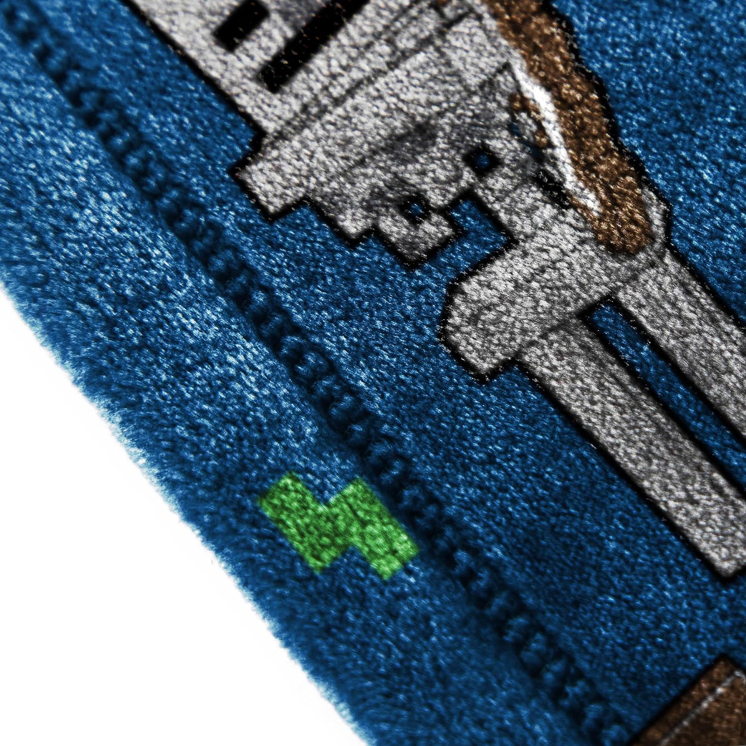Jay Franco Plush Throw Blanket – 46" x 60" Inches Kids Hero Soft & Cozy Fleece Throw for Bedroom & Couch Décor, Official Licensed Product, Multi - Minecraft
