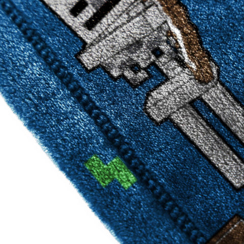 Jay Franco Plush Throw Blanket – 46" x 60" Inches Kids Hero Soft & Cozy Fleece Throw for Bedroom & Couch Décor, Official Licensed Product, Multi - Minecraft