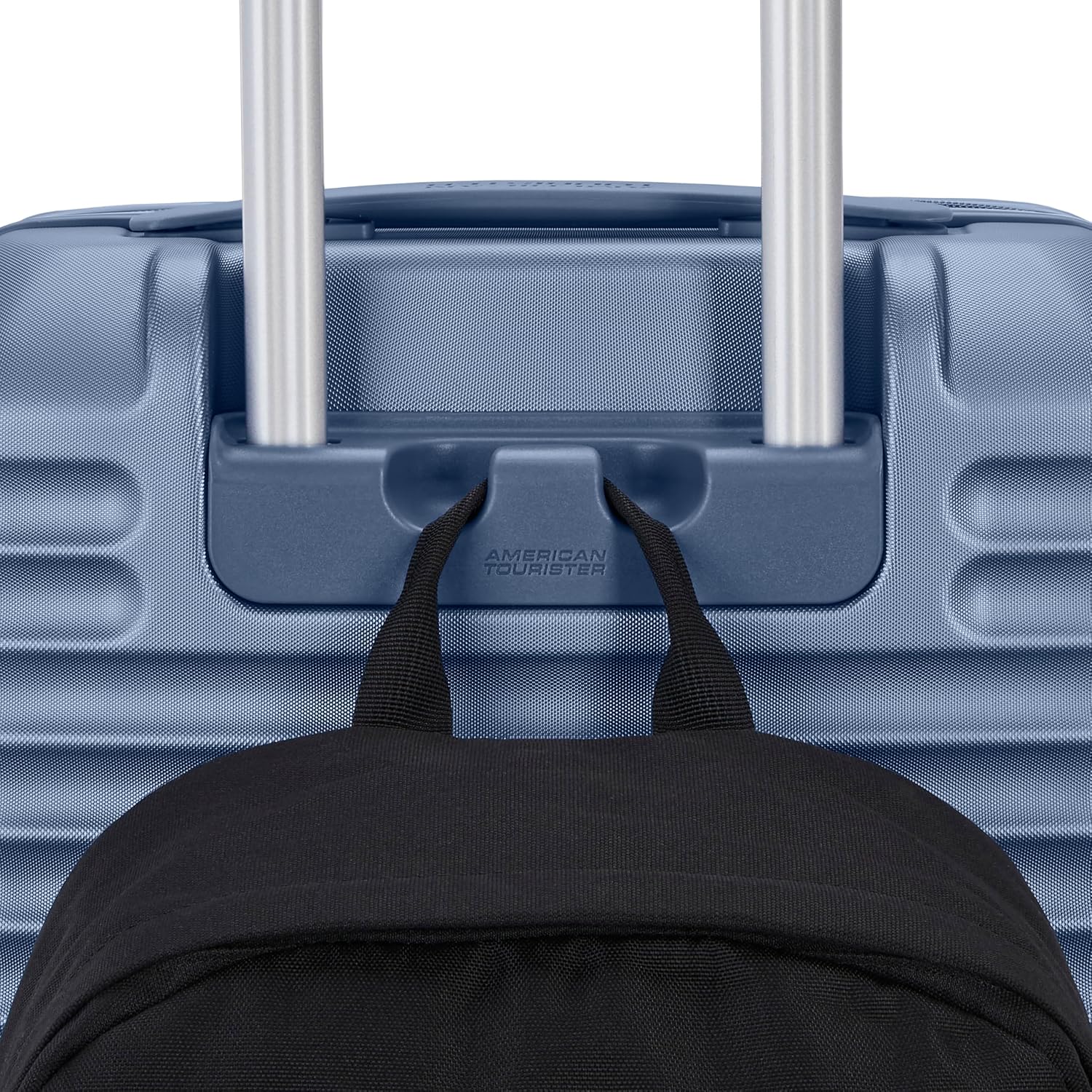 American Tourister Stratum 3.0 Carry-On Spinner, Airline Approved, Durable Hardside Luggage, Expands 1.5", RightHeight™ Adjustable Handle, Elemental Blue