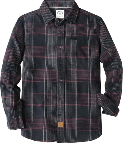 Dubinik® 6 oz Flannel Shirt for Men Cotton Casual Button Down Long Sleeve