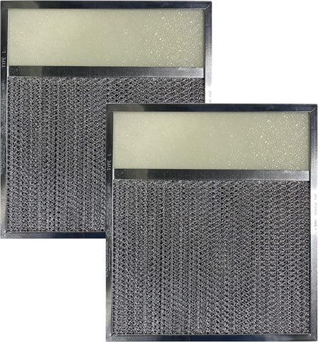 Air Filter Factory Range Hood Combo Lens Filter – Aluminum Mesh Grease & Charcoal Odor Filter 10-7/8" x 11-7/8" x 7/16" Replacement – 2 Pack
