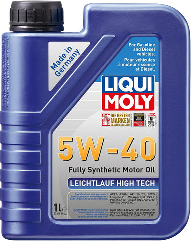 LIQUI MOLY Leichtlauf High Tech SAE 5W-40 | 20 L | Fully synthetic engine oil | SKU: 20122