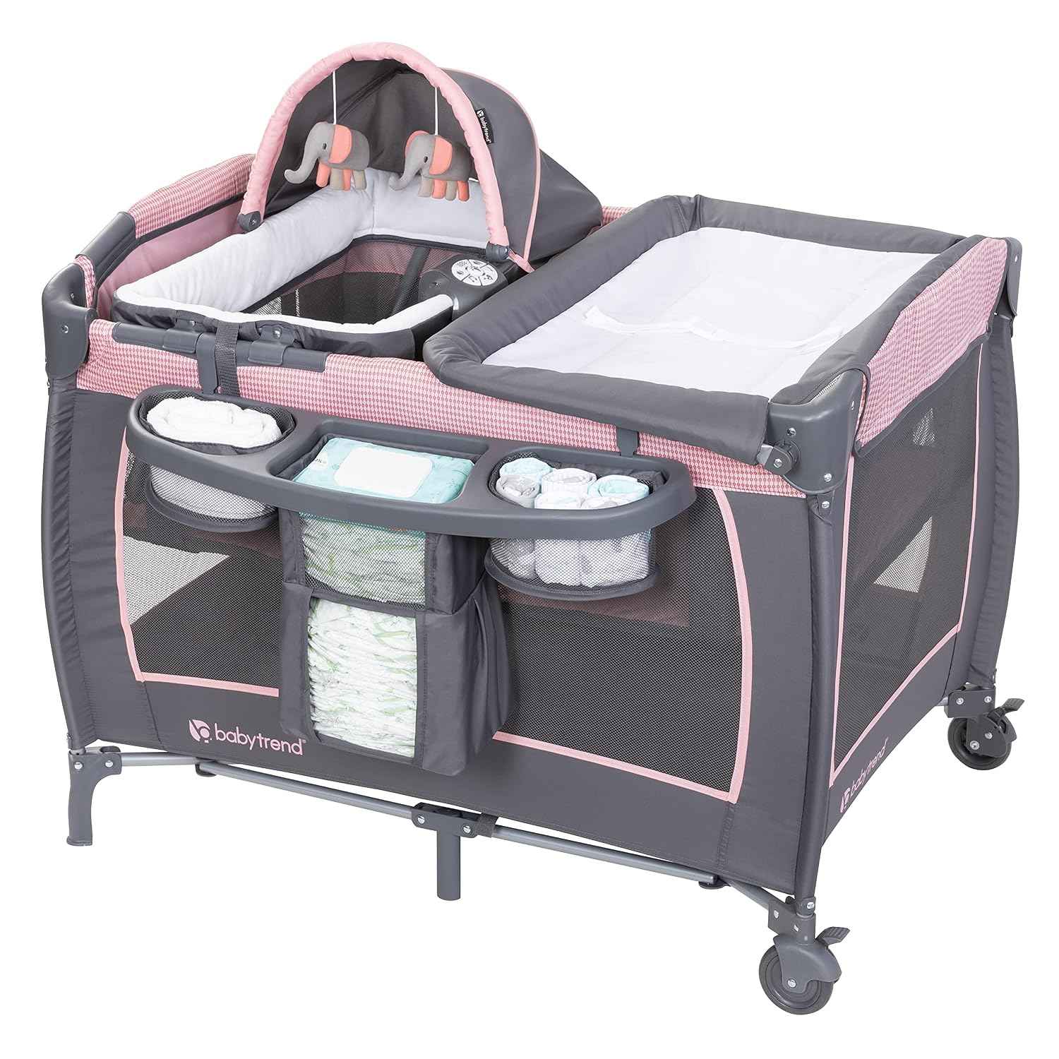 baby Trend Lil' Snooze™ Deluxe II Nursery Center® Playard, Funfetti