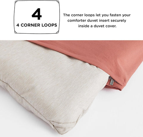 Bedsure Twin Comforter Set, Soft College Dorm Room Essentials Beige 2 Pcs